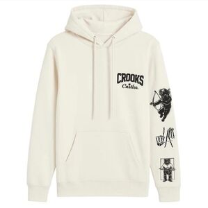 New With Tags Crooks & Castles X Death Row Records Hoodie - Cream Size Small